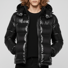 Steppjacke Mit Glanzoberfläche - Mick – Schwarz