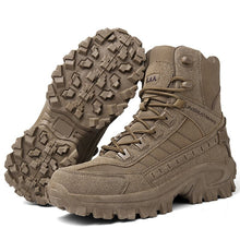 StormGuard™ – Wasserdichte Militärstiefel für Herren – Kaffee