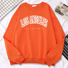 Damen-Sweatshirt mit Rundhalsausschnitt | Übergroß – Orange