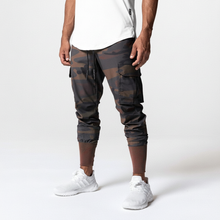Stretchstoff Joggerhose Mit Taschen -  Francis – Braun-Camouflage
