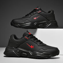 StrideFlex™ – Leichte Herren Sneaker mit Rutschfester Sohle & Dämpfung – Schwarz Rot