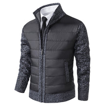 Stylische Strickjacke mit Reißverschluss für Winter – Dunkelgrau - 1