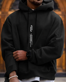 Stylischer Kapuzenpullover für Lässige Eleganz – Schwarz