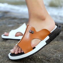 SummerWalk™ – Elegante Herren Sandalen mit Komfort Fußbett – Hellbraun