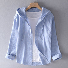 Nikki | Leinenbluse – Blau