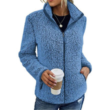 Daria | Fleecejacke für Damen Mit Reißverschluss – Blau