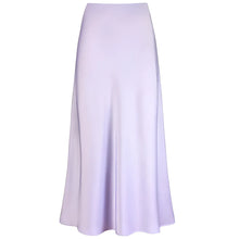 Fudus Mid-Length Satinrock in Hellrosa – Eleganter Cocktailrock – Lila