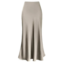 Fudus Mid-Length Satinrock in Hellrosa – Eleganter Cocktailrock – Champagner