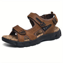TerraFlex™ – Robuste Herren Outdoor Sandalen mit Geschlossenem Zehenschutz – Dunkelbraun