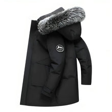 Eik | Kuschelige Damen-Winterjacke mit Fellkapuze – Schwarz