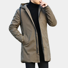 Regenjacke Herren Mit Kapuze | Gefütterter Übergangsmantel Winter – Braun