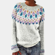 Gemütlicher Strickpullover für Damen | Warme – Weiß