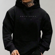 Übergroßer Hoodie im minimalistischen Stil – Schwarz