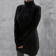 Cristyane| Eleganter Langer pullover für Damen – Schwarz