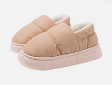 Unisex Hausschuhe Warm Fleece Rutschfest – Pfirsich