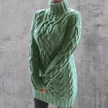 Cristyane| Eleganter Langer pullover für Damen – Grün