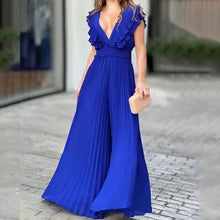 Maleen - Jumpsuit Stijlvol & Vloeiend – Blau