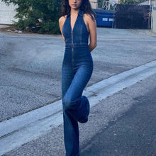 Jamella - Modischer & Verführerischer Jumpsuit – Denim