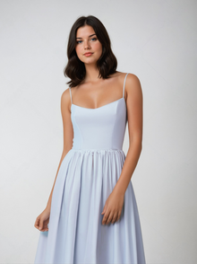 Sommerliches Korsettkleid mit Taschen - Elegante und luftige Damenmode – Blau