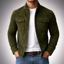 Heriberto – Bequeme Wildleder Jacke – Grün