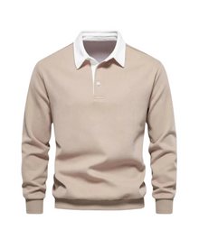 Farouk - Polo Hemd Für Stilvolle Lagenlooks – Beige