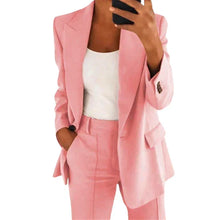 Charlotte - Blazer-Set mit Jacke und Hose – Rosa
