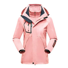 Maja | Damen Warme Winterjacke mit Kapuze – Rosa