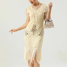 Sarah - Kleid Vintage Charme Stilvolle Eleganz – Aprikose