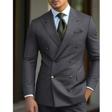Herren Moderne und Bequem Hochzeitsgast Anzug  | Zweiteilig – Grau