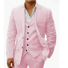 Herren Sommer Hochzeitsgast Anzug | Dreiteiliges – Rosa