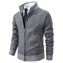 Rumi | Elegante Herren-Strickjacke – Grau