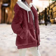 Clayton | Die bequemste Winter-Plüsch-Kapuzenjacke – Rot