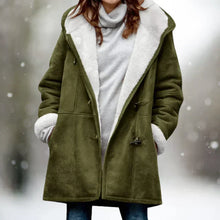 Adelaida | Warmer und Stilvoller Fleece Mantel – Grün