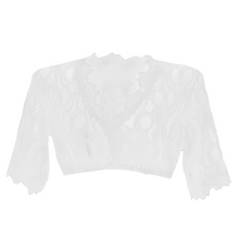 Bonnie - Dirndlbluse im modernen Look – Weiß
