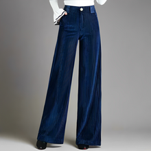 Victorine - Gerade geschnittene Damenhose – Blau
