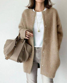 Gemütlicher Herbst Cardigan für Damen im Lässigen Stil – Beige