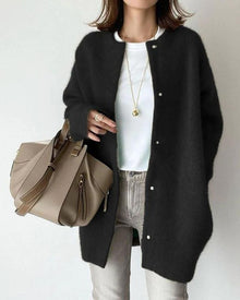 Gemütlicher Herbst Cardigan für Damen im Lässigen Stil – Schwarz