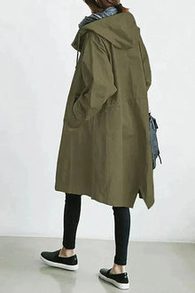 Cathrin - Windfeste Jacke – Armeegrün