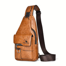 UrbanSling™ – Wasserdichte Umhängetasche für Herren – Hellbraun