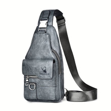 UrbanSling™ – Wasserdichte Umhängetasche für Herren – Silbergrau