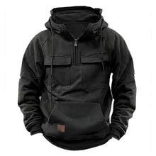 Utility Zip Hoodie für lässige Abenteuer – Schwarz