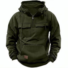 Utility Zip Hoodie für lässige Abenteuer – Dunkelgrün