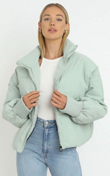 Leichte Damen Pufferjacke - Sofia – Hellgrün