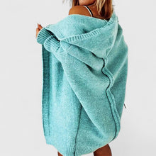 Jodie - Bequeme Strickjacke – Blau