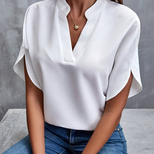 Lesly - Stilvolle Bluse mit V-Ausschnitt für Damen – Weiß