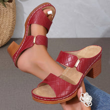 Velonza™ – Damen Plateau Sandalen mit Stabiler Ferse & Optimalem Komfort – Burgunder