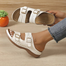 Veloya™ – Damen Atmungsaktive Sandalen mit Verstellbarem Riemen – Weiß