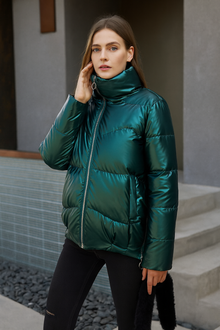Julia - Moderne und bequeme Winterjacke – Grün