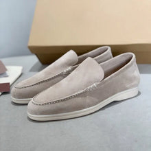 Gerhard | Herren Wildleder Loafer Schick Komfort Elegant – Hellgrau