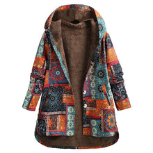 Kqina | Kapuzenjacke mit Blumenmuster – Orange